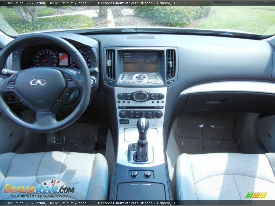 2009 Infiniti G 37 Sedan Liquid Platinum / Stone Photo #19