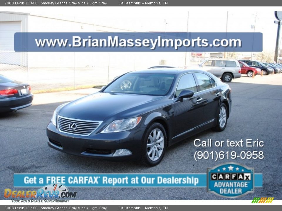 2008 Lexus LS 460 Smokey Granite Gray Mica / Light Gray Photo #1