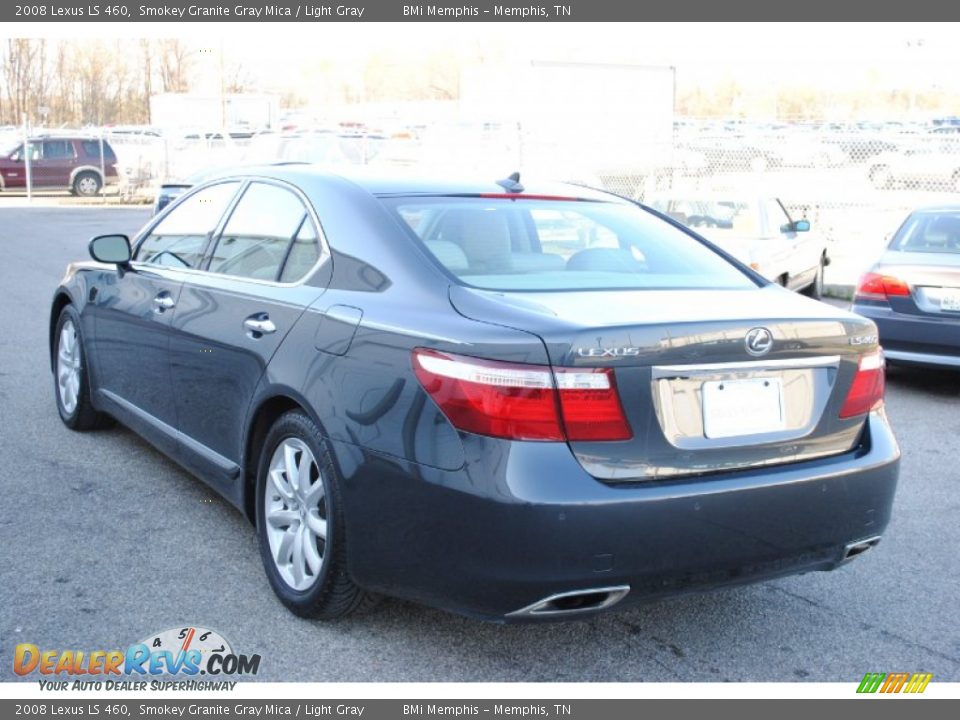 2008 Lexus LS 460 Smokey Granite Gray Mica / Light Gray Photo #3