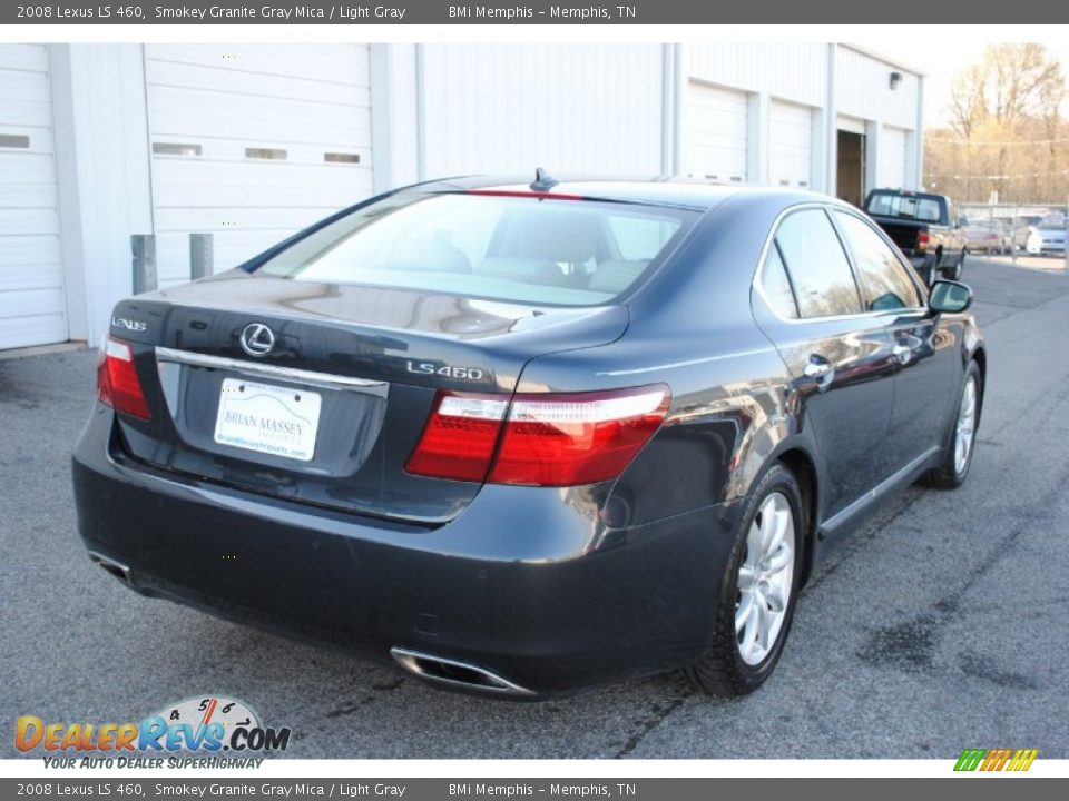 2008 Lexus LS 460 Smokey Granite Gray Mica / Light Gray Photo #4