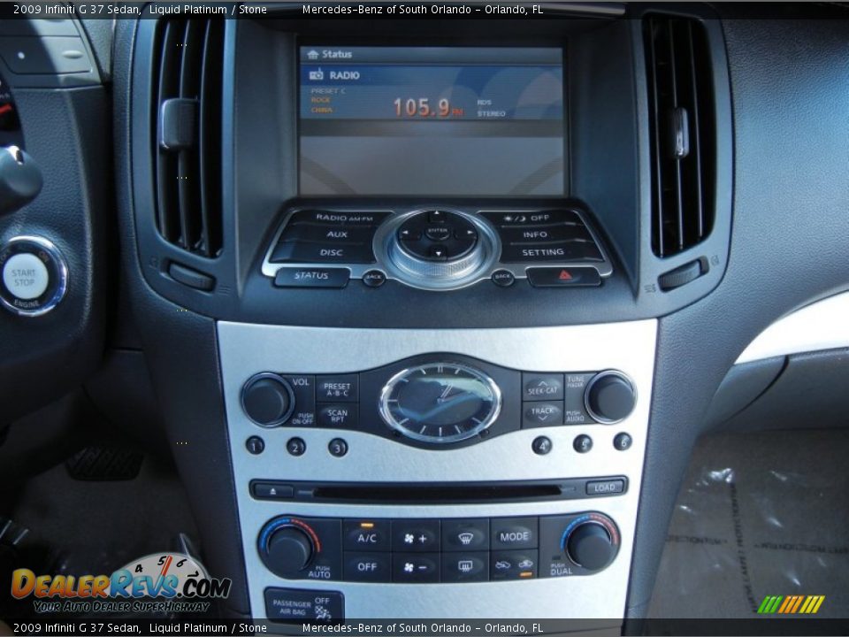 2009 Infiniti G 37 Sedan Liquid Platinum / Stone Photo #23