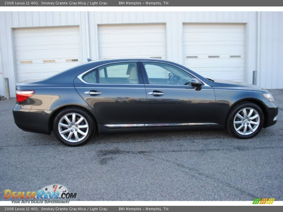 2008 Lexus LS 460 Smokey Granite Gray Mica / Light Gray Photo #5