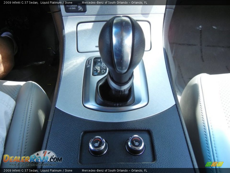 2009 Infiniti G 37 Sedan Liquid Platinum / Stone Photo #25