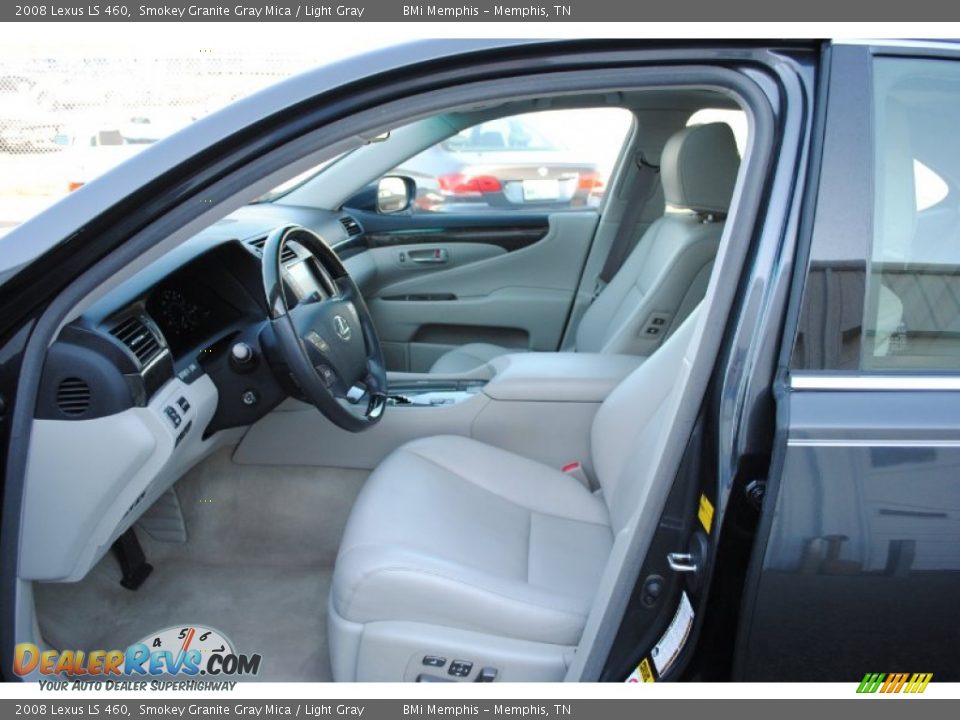 2008 Lexus LS 460 Smokey Granite Gray Mica / Light Gray Photo #7