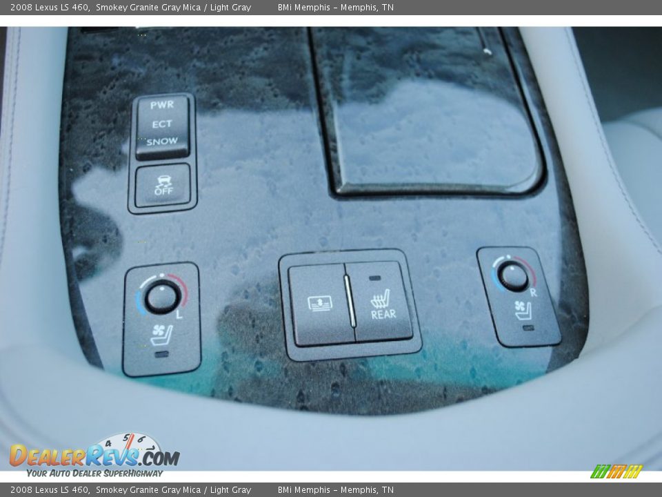 2008 Lexus LS 460 Smokey Granite Gray Mica / Light Gray Photo #12