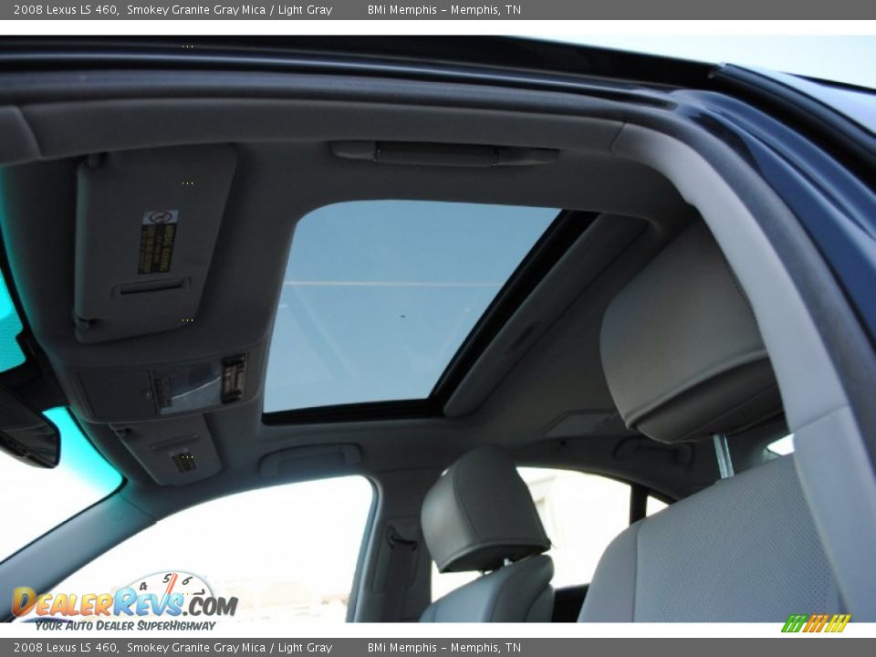 2008 Lexus LS 460 Smokey Granite Gray Mica / Light Gray Photo #13