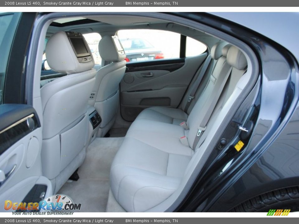 2008 Lexus LS 460 Smokey Granite Gray Mica / Light Gray Photo #14
