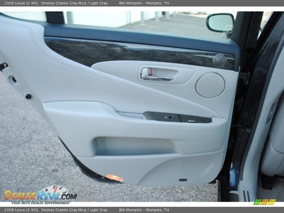 2008 Lexus LS 460 Smokey Granite Gray Mica / Light Gray Photo #16
