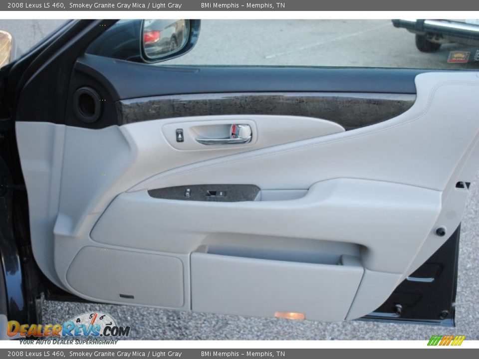 2008 Lexus LS 460 Smokey Granite Gray Mica / Light Gray Photo #20