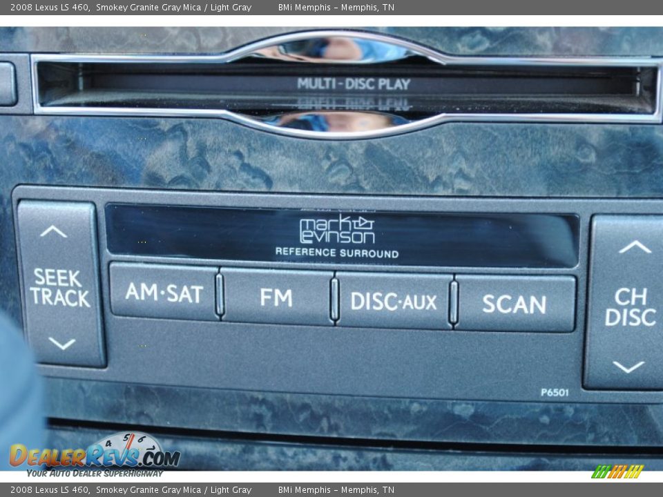 2008 Lexus LS 460 Smokey Granite Gray Mica / Light Gray Photo #24