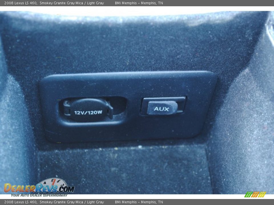 2008 Lexus LS 460 Smokey Granite Gray Mica / Light Gray Photo #27