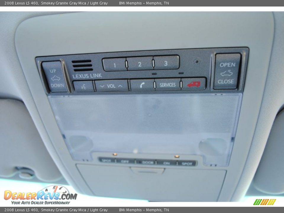 2008 Lexus LS 460 Smokey Granite Gray Mica / Light Gray Photo #28