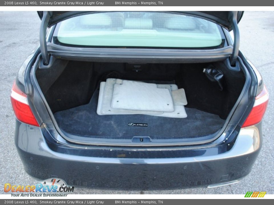 2008 Lexus LS 460 Smokey Granite Gray Mica / Light Gray Photo #29