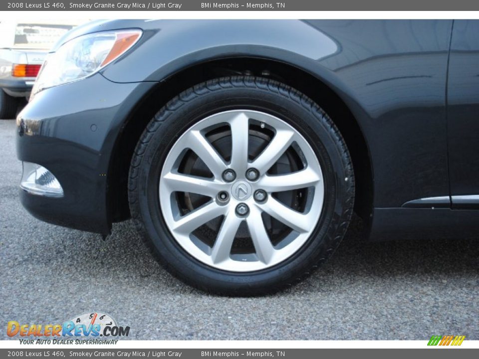 2008 Lexus LS 460 Smokey Granite Gray Mica / Light Gray Photo #31