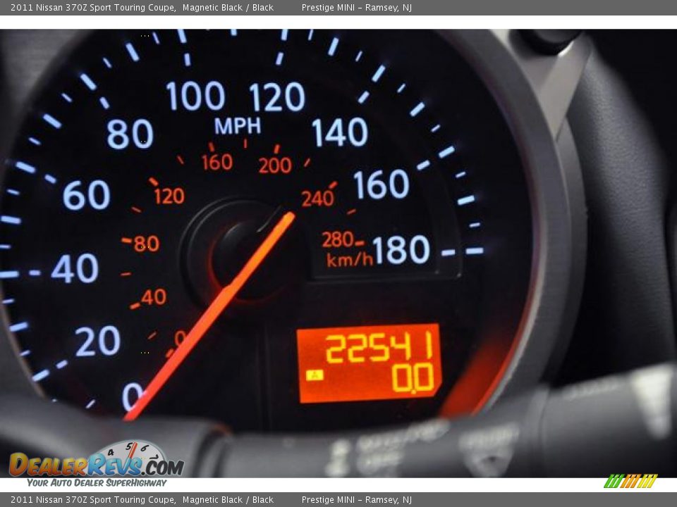 2011 Nissan 370Z Sport Touring Coupe Magnetic Black / Black Photo #25