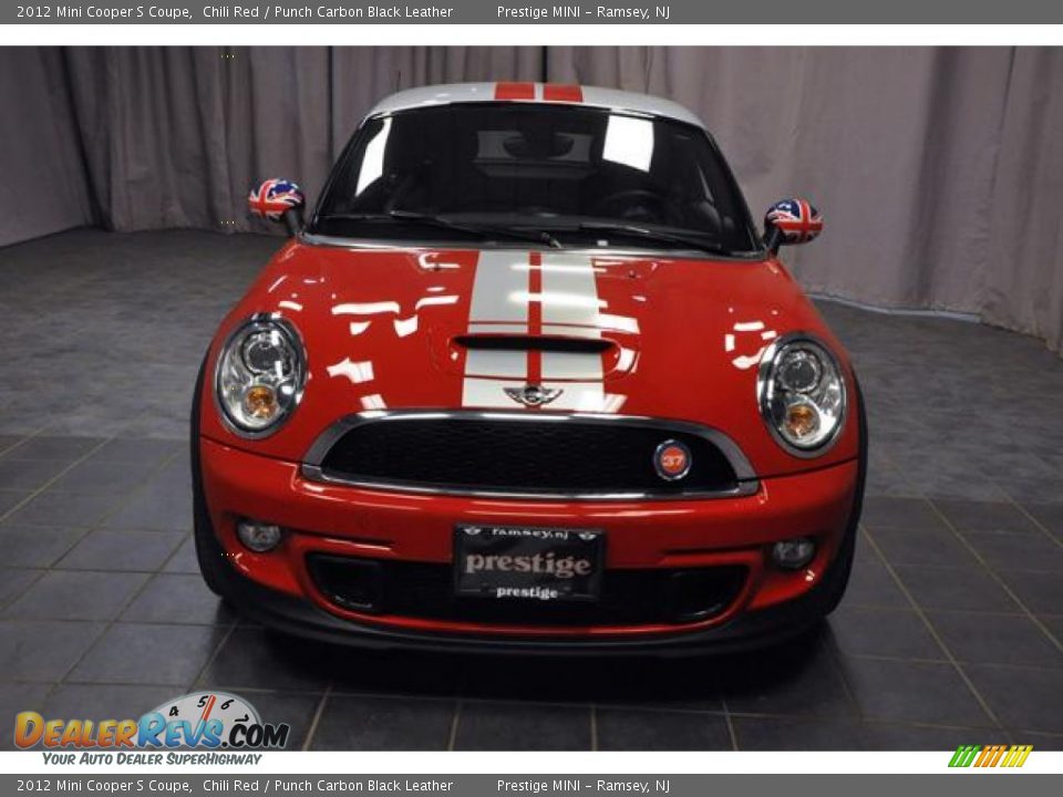 2012 Mini Cooper S Coupe Chili Red / Punch Carbon Black Leather Photo #3