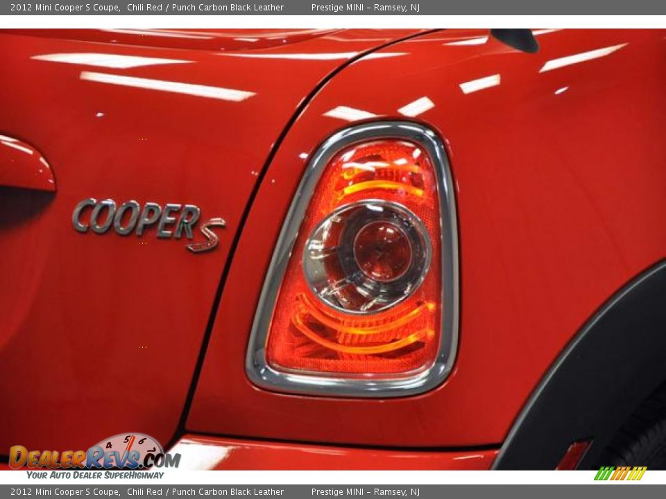 2012 Mini Cooper S Coupe Chili Red / Punch Carbon Black Leather Photo #12