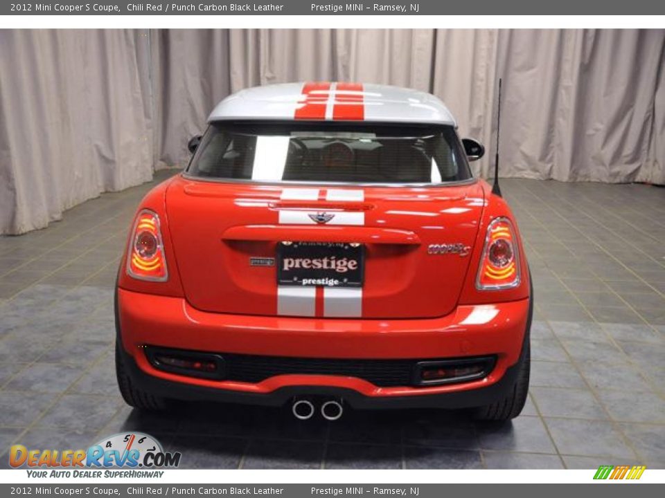 2012 Mini Cooper S Coupe Chili Red / Punch Carbon Black Leather Photo #14