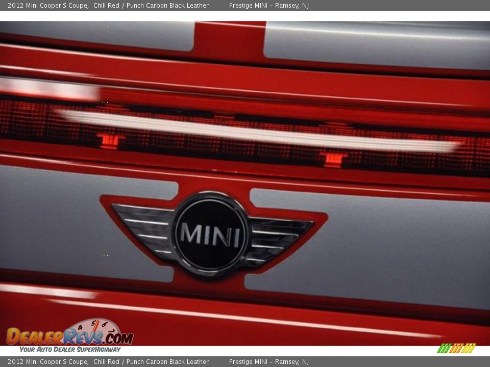 2012 Mini Cooper S Coupe Chili Red / Punch Carbon Black Leather Photo #15