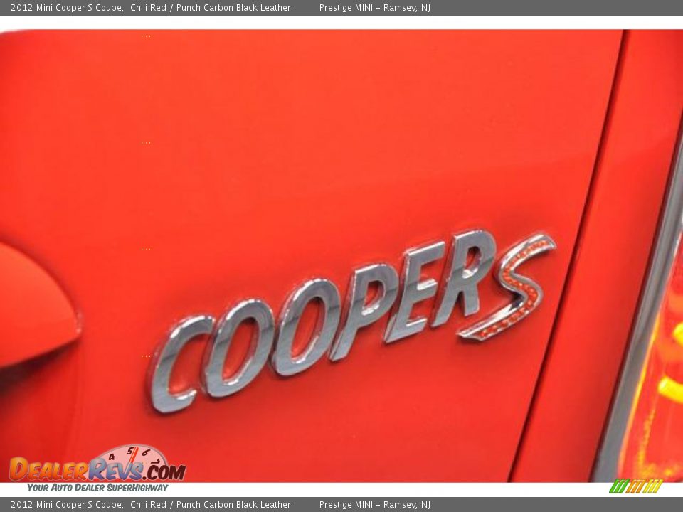 2012 Mini Cooper S Coupe Chili Red / Punch Carbon Black Leather Photo #16