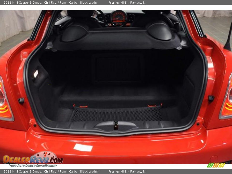 2012 Mini Cooper S Coupe Chili Red / Punch Carbon Black Leather Photo #17