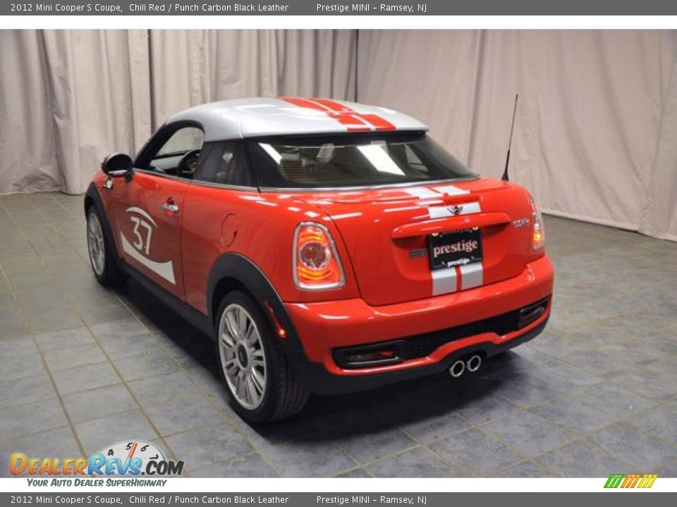 2012 Mini Cooper S Coupe Chili Red / Punch Carbon Black Leather Photo #18