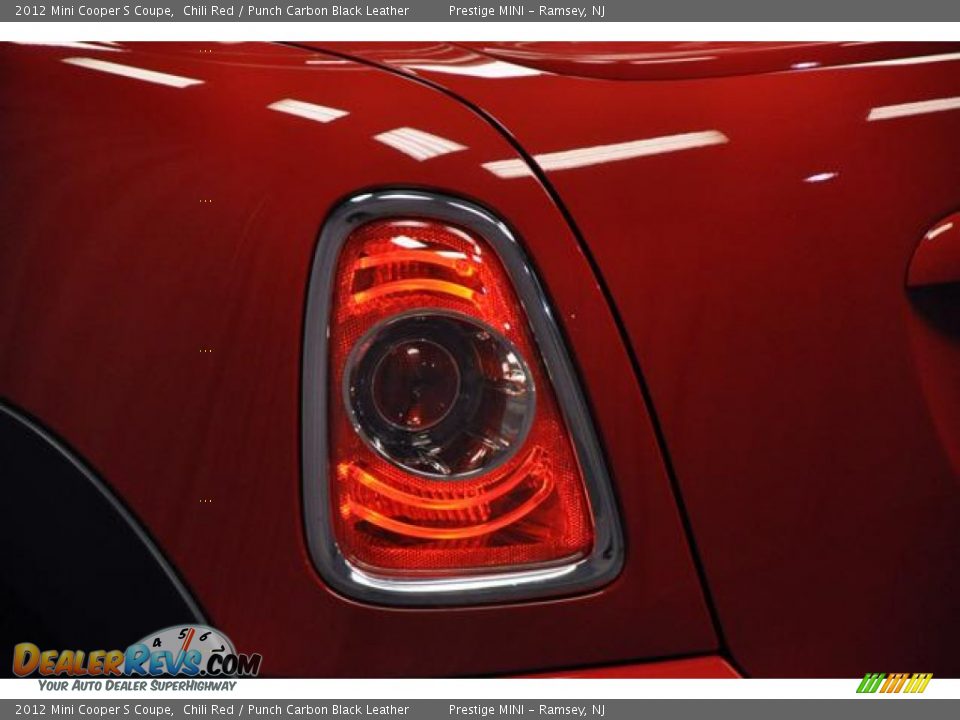 2012 Mini Cooper S Coupe Chili Red / Punch Carbon Black Leather Photo #19