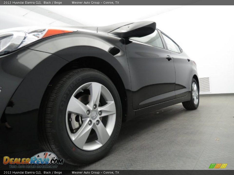 2013 Hyundai Elantra GLS Black / Beige Photo #5