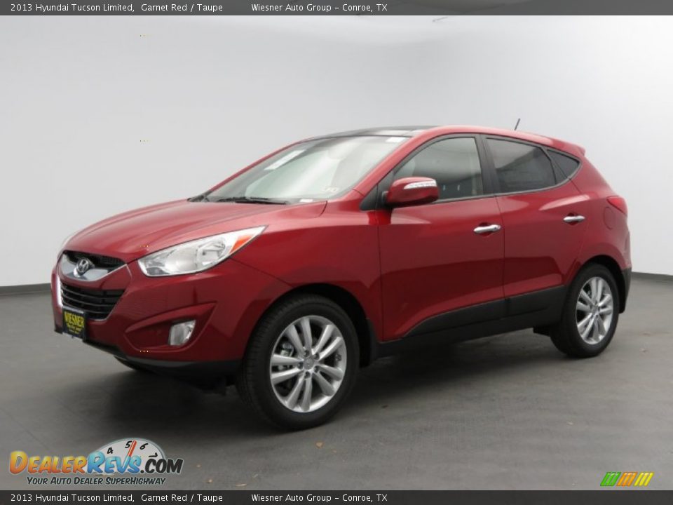2013 Hyundai Tucson Limited Garnet Red / Taupe Photo #1