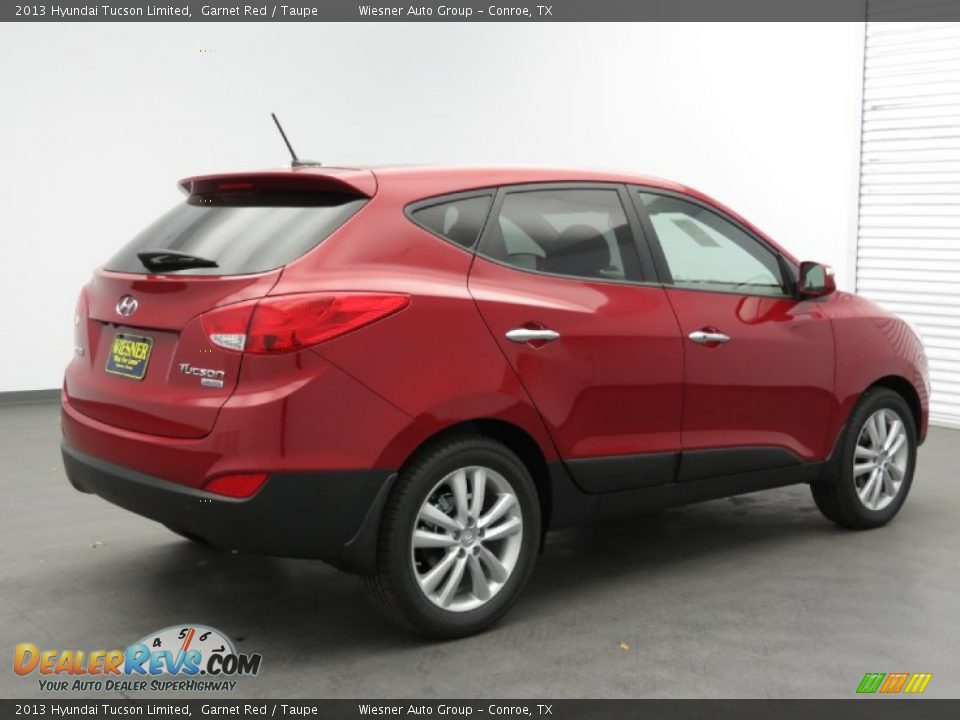 2013 Hyundai Tucson Limited Garnet Red / Taupe Photo #2