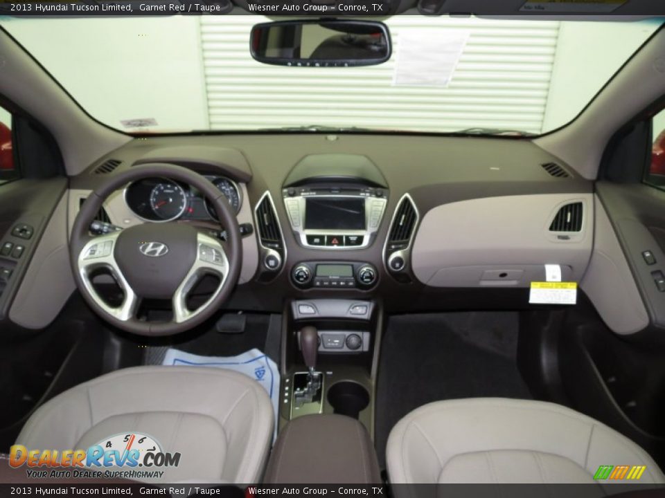2013 Hyundai Tucson Limited Garnet Red / Taupe Photo #3