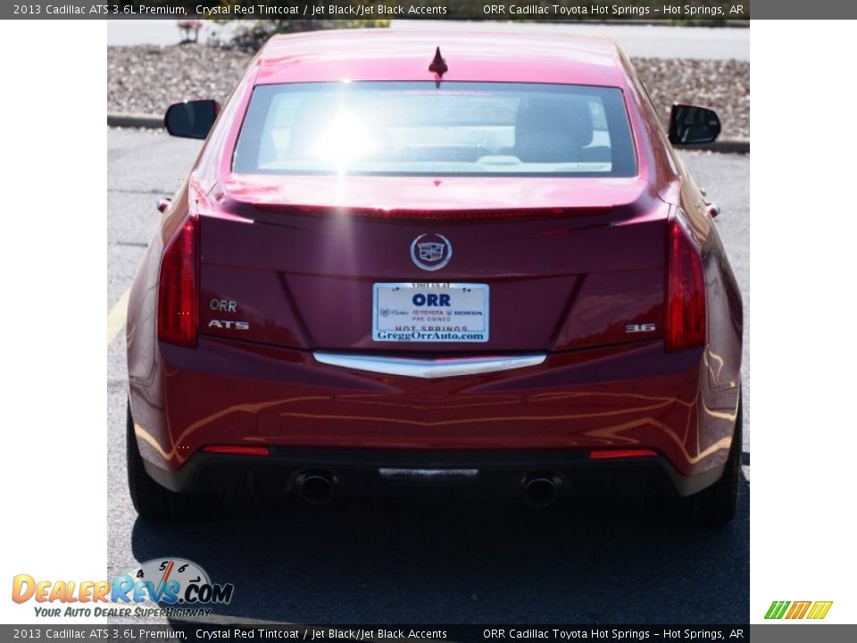 2013 Cadillac ATS 3.6L Premium Crystal Red Tintcoat / Jet Black/Jet Black Accents Photo #4