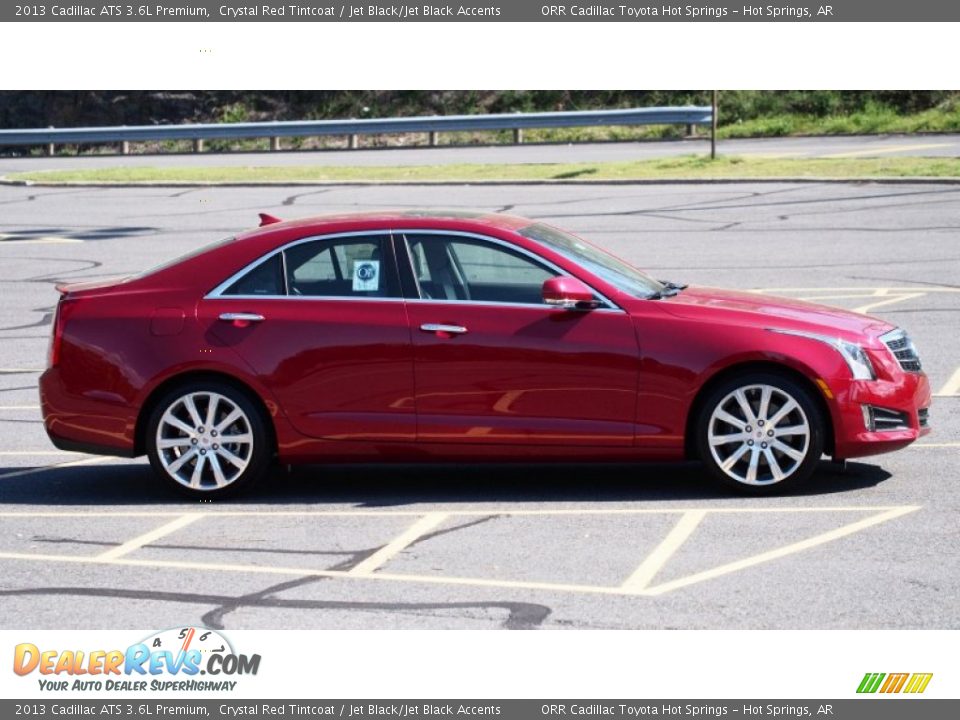 2013 Cadillac ATS 3.6L Premium Crystal Red Tintcoat / Jet Black/Jet Black Accents Photo #6