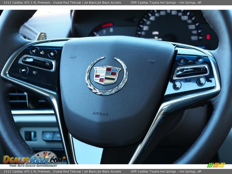 2013 Cadillac ATS 3.6L Premium Crystal Red Tintcoat / Jet Black/Jet Black Accents Photo #19