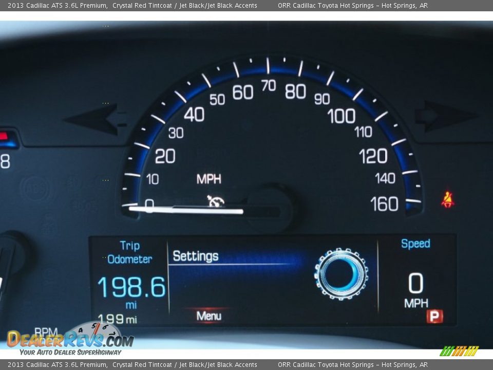 2013 Cadillac ATS 3.6L Premium Crystal Red Tintcoat / Jet Black/Jet Black Accents Photo #20