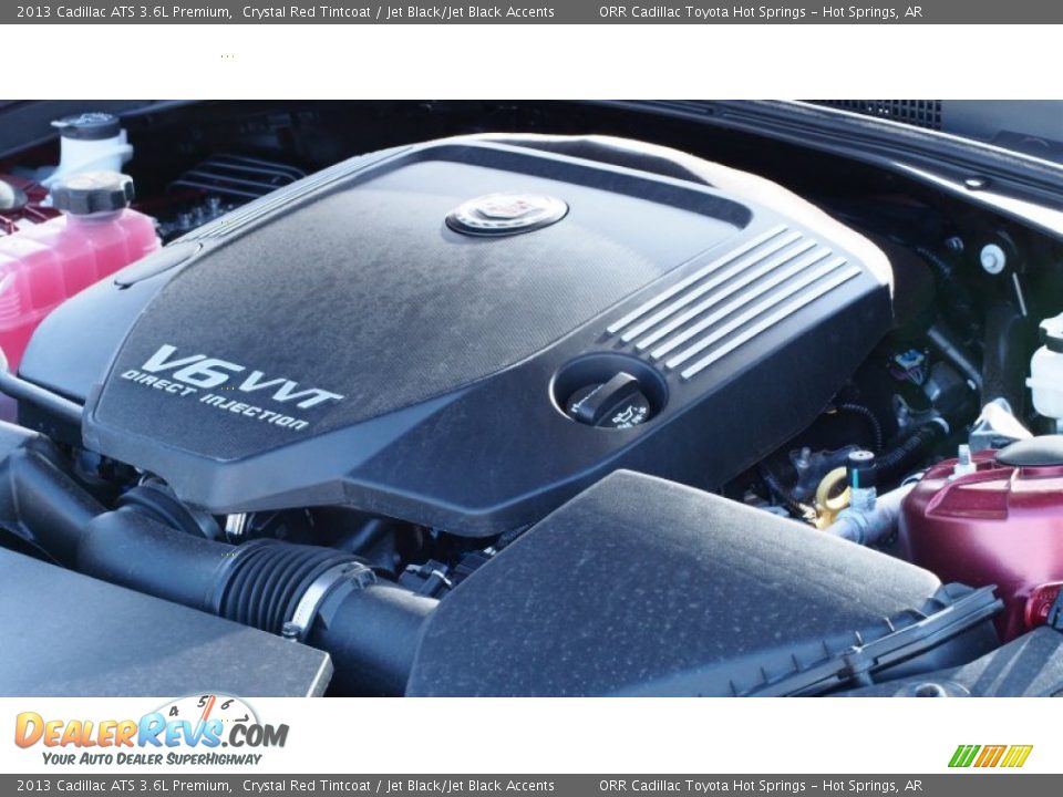 2013 Cadillac ATS 3.6L Premium Crystal Red Tintcoat / Jet Black/Jet Black Accents Photo #30