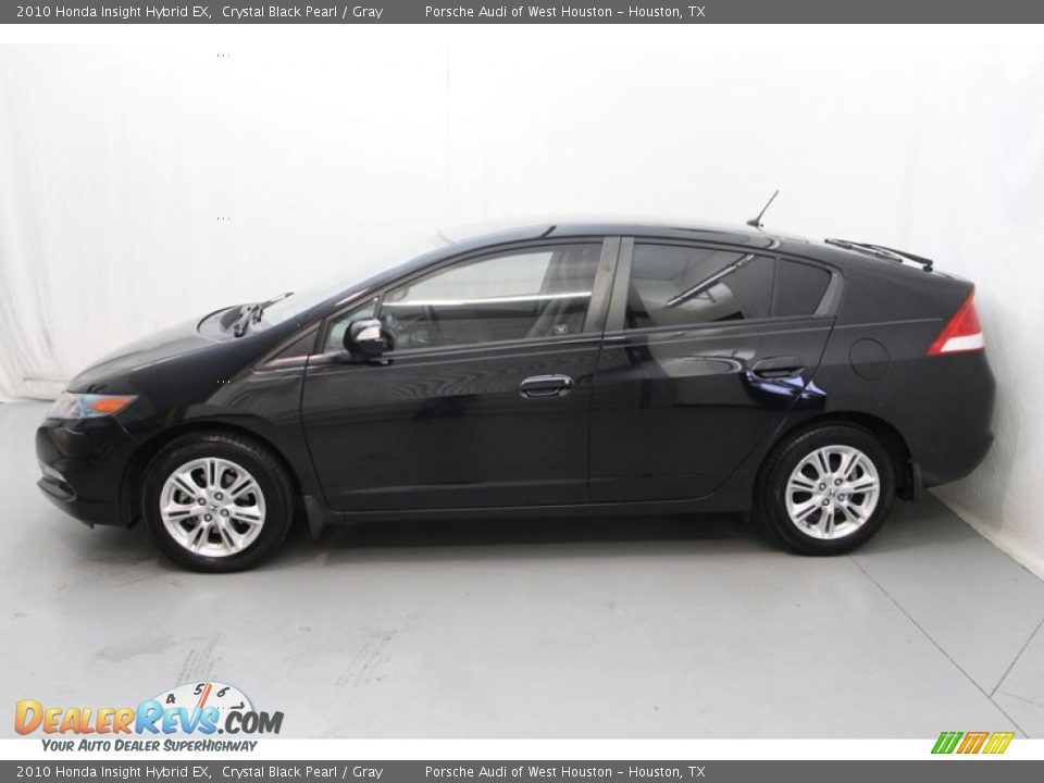 2010 Honda Insight Hybrid EX Crystal Black Pearl / Gray Photo #3