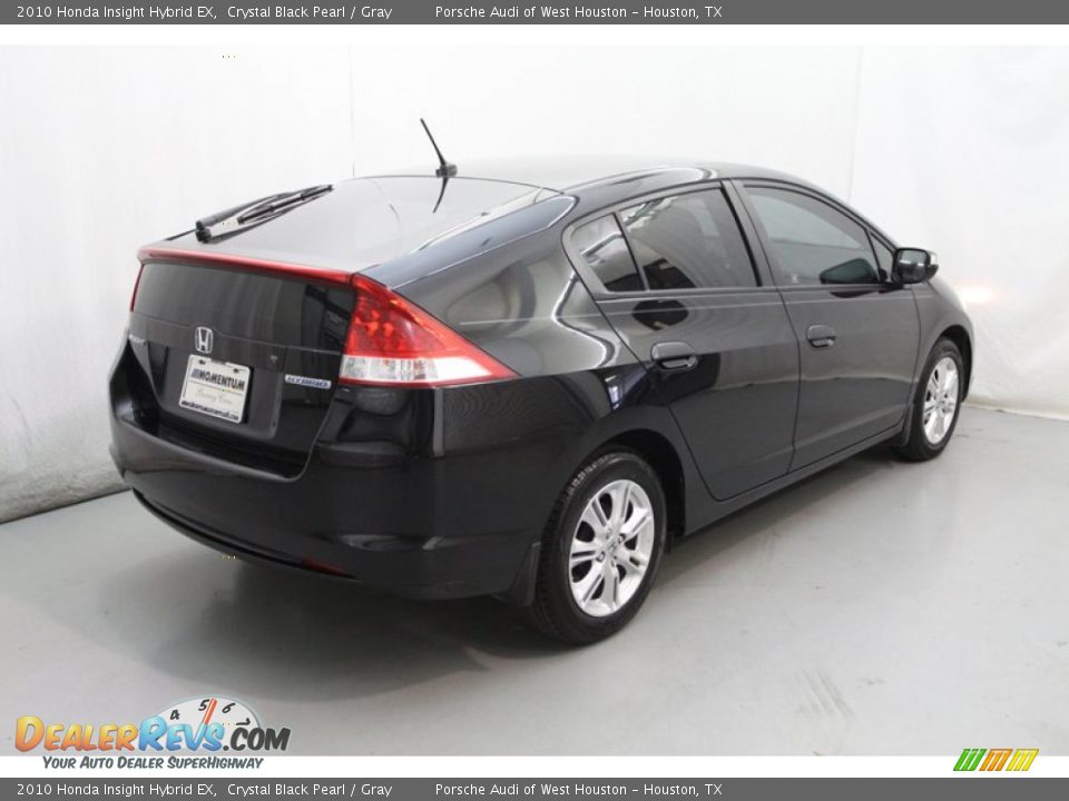 2010 Honda Insight Hybrid EX Crystal Black Pearl / Gray Photo #6
