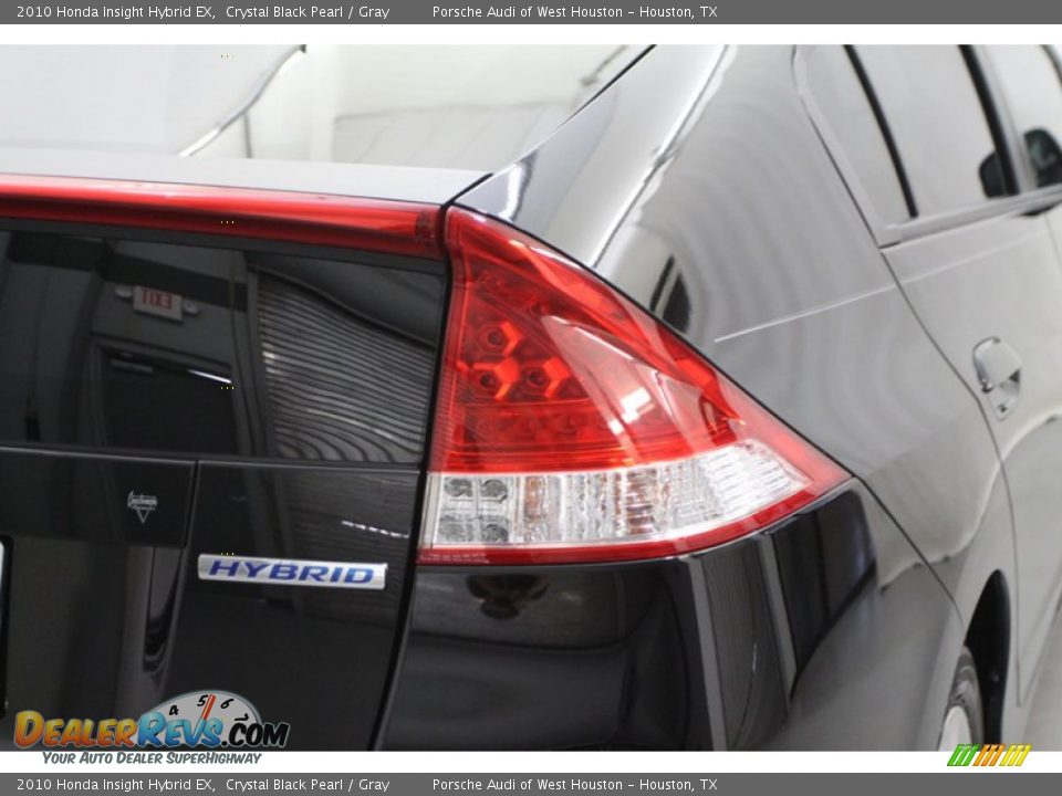 2010 Honda Insight Hybrid EX Crystal Black Pearl / Gray Photo #7