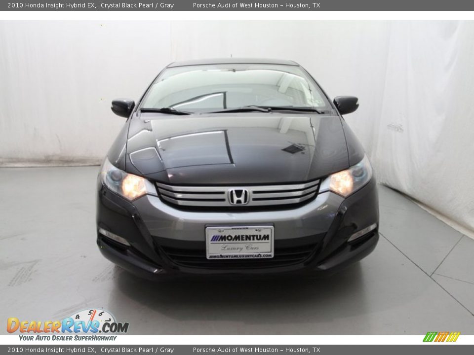 2010 Honda Insight Hybrid EX Crystal Black Pearl / Gray Photo #9