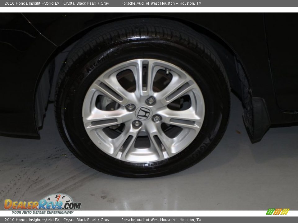 2010 Honda Insight Hybrid EX Crystal Black Pearl / Gray Photo #11