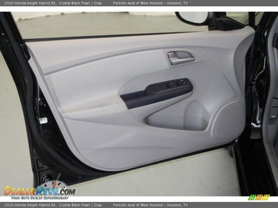2010 Honda Insight Hybrid EX Crystal Black Pearl / Gray Photo #13