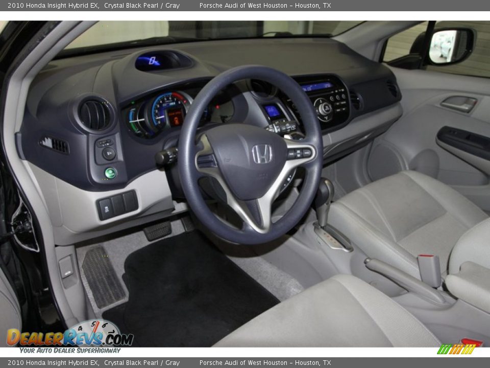 2010 Honda Insight Hybrid EX Crystal Black Pearl / Gray Photo #14
