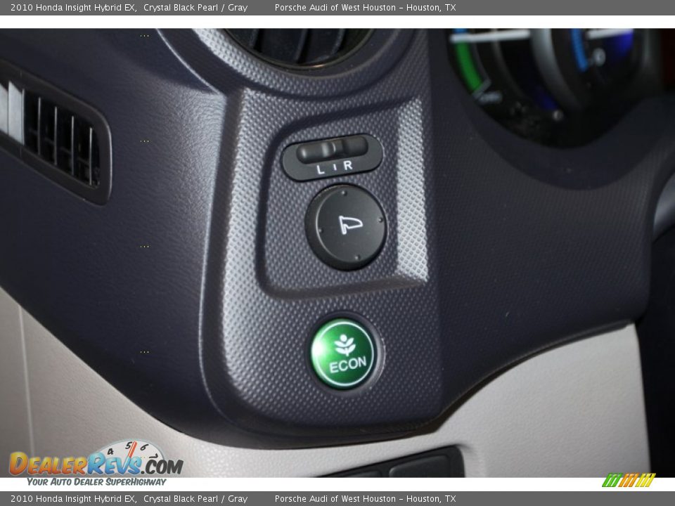 2010 Honda Insight Hybrid EX Crystal Black Pearl / Gray Photo #22