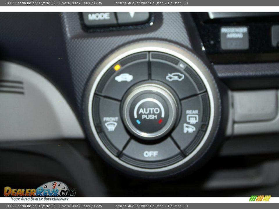 2010 Honda Insight Hybrid EX Crystal Black Pearl / Gray Photo #24