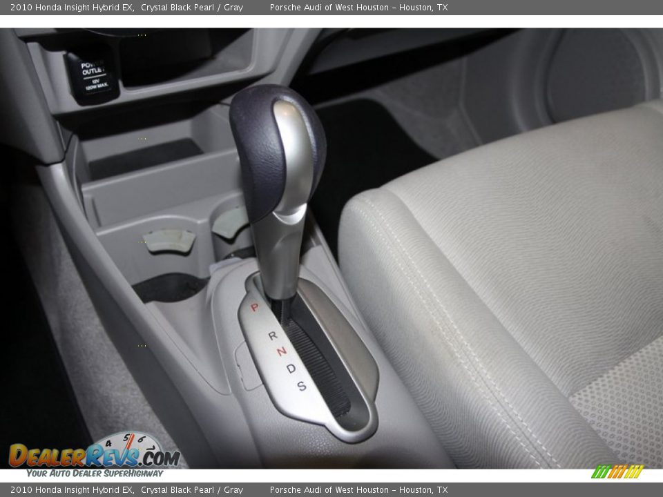 2010 Honda Insight Hybrid EX Crystal Black Pearl / Gray Photo #27