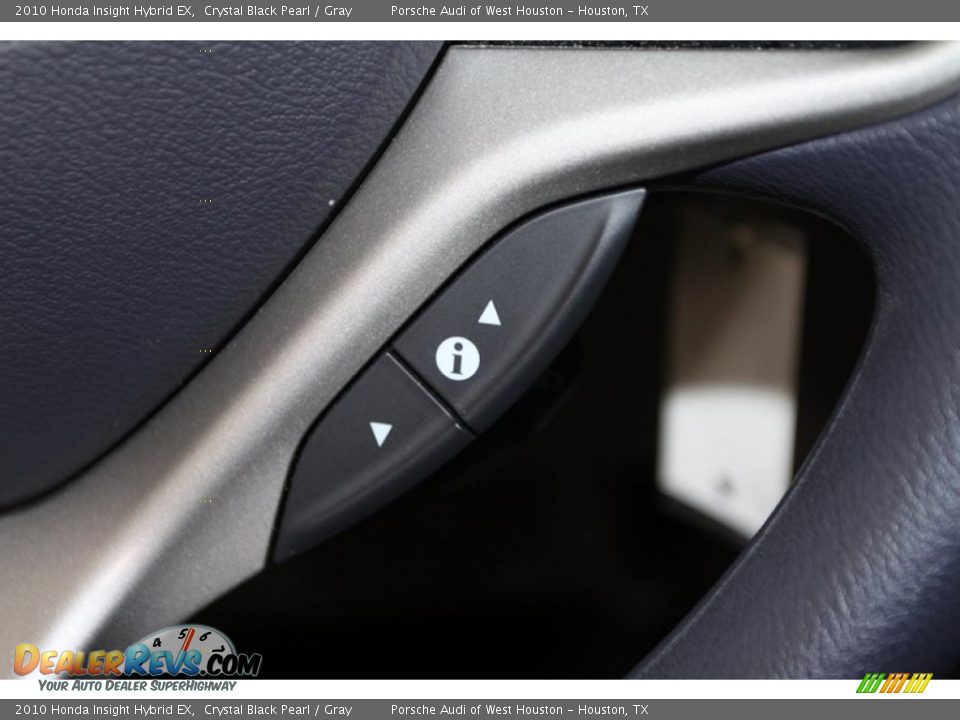 2010 Honda Insight Hybrid EX Crystal Black Pearl / Gray Photo #29