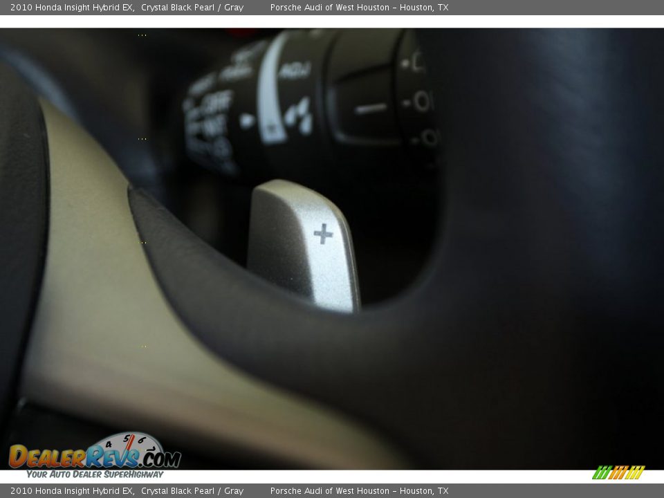 2010 Honda Insight Hybrid EX Crystal Black Pearl / Gray Photo #30