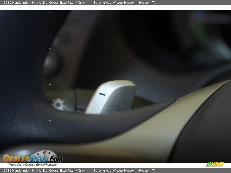 2010 Honda Insight Hybrid EX Crystal Black Pearl / Gray Photo #31