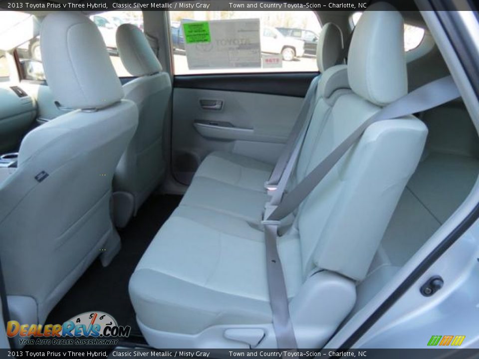 2013 Toyota Prius v Three Hybrid Classic Silver Metallic / Misty Gray Photo #6